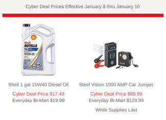 Bi-Mart Three-Day Cyber Deals Ad Jan 08 – Jan 10, 2023