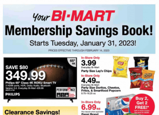 Bi-Mart Membership Savings Book Jan 31 – Feb 14, 2023