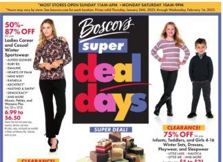 Boscov’s Weekly Ad Jan 26 – Feb 01, 2023