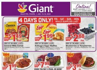 Giant Food Weekly Ad Jan 13 – Jan 19, 2023