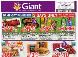 Giant Food Weekly Ad Jan 27 – Feb 02, 2023