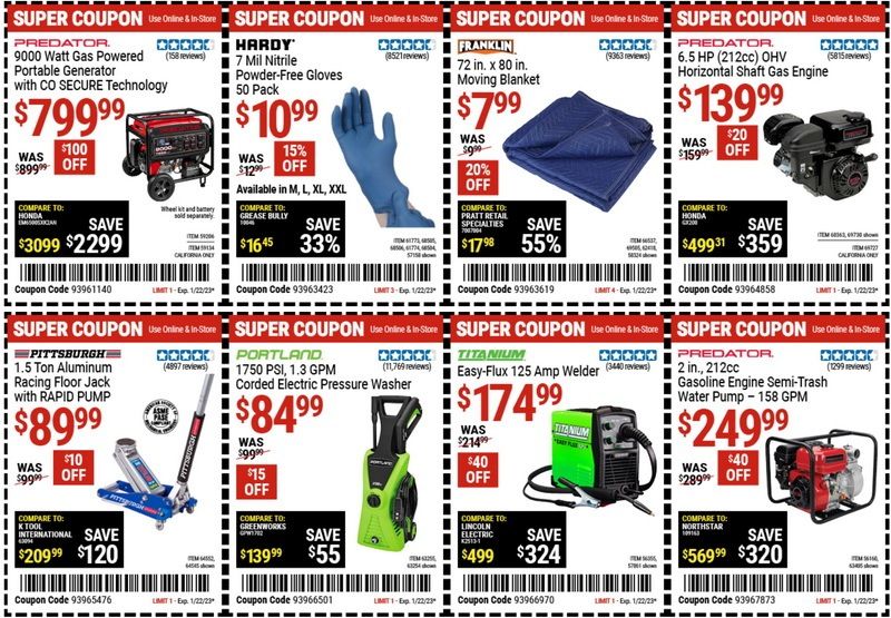 Harbor Freight Coupon Ad Jan 09 Jan 22, 2023