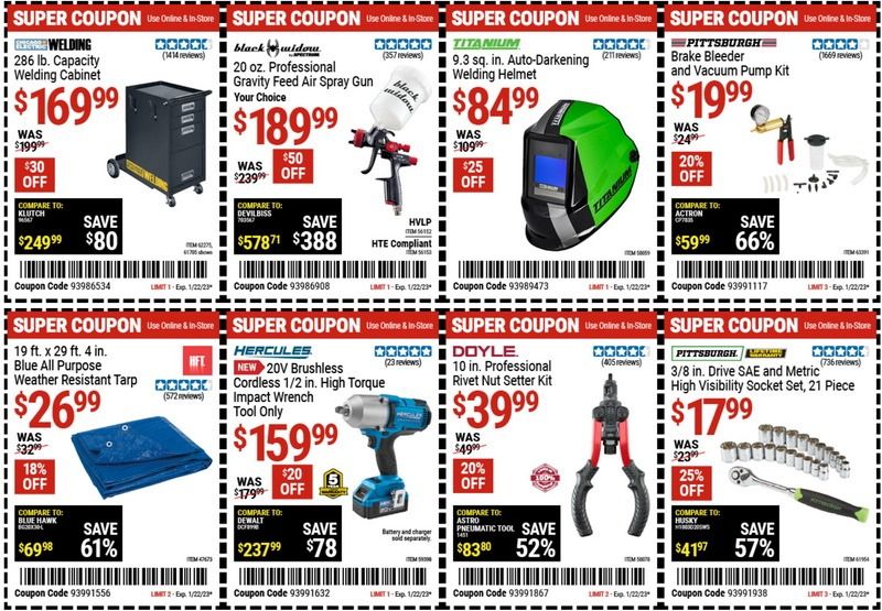 Harbor Freight Coupon Ad Jan 09 Jan 22, 2023