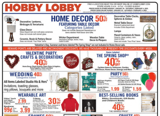 Hobby Lobby Weekly Ad Jan 29 – Feb 04, 2023