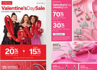 JCPenney Valentine’s Day Sale Jan 30 – Feb 02, 2023