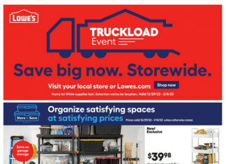Lowe’s Weekly Pro Ad Jan 09 – Jan 20, 2023