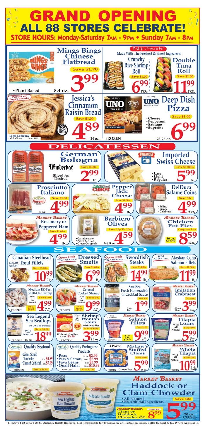 Market Basket Weekly Flyer Jan 22 Jan 28, 2023