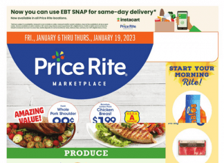Price Rite Weekly Ad Jan 06 – Jan 19, 2023