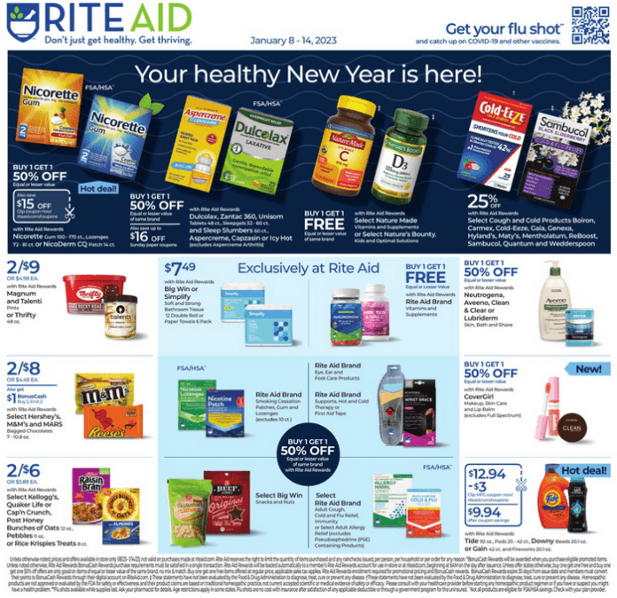 Rite Aid Weekly Ad Jan 08 Jan 14, 2023