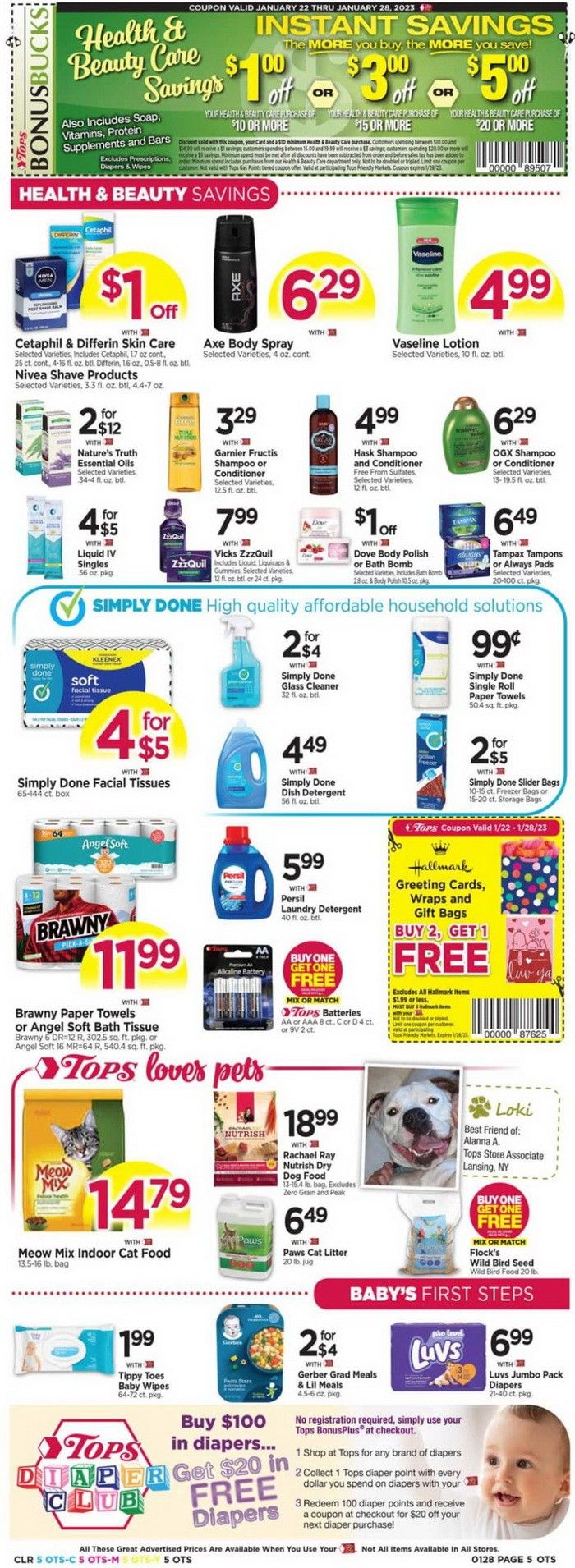 Tops Weekly Ad Jan 22 Jan 28, 2023