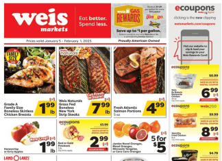 Weis Markets Monthly Ad Specials Jan 05 – Feb 01, 2023