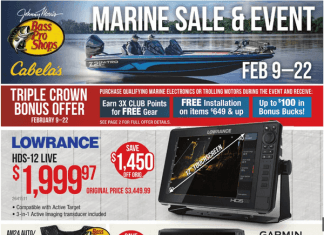 Bass Pro Shops Marine Sale & Event Feb 09 – Feb 22, 2023