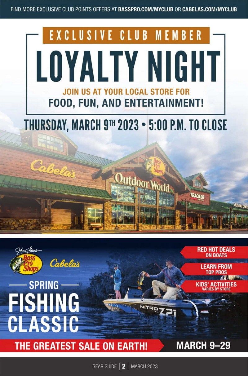 Bass Pro Shops Monthly Ad Mar 01 Mar 31, 2023