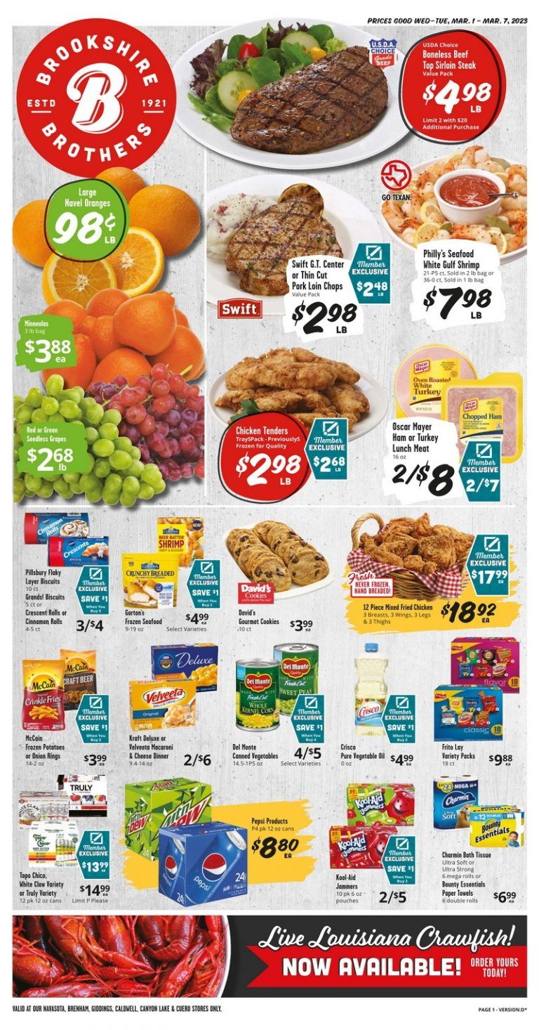 Brookshire Brothers Weekly Ad Mar 01 Mar 07, 2023