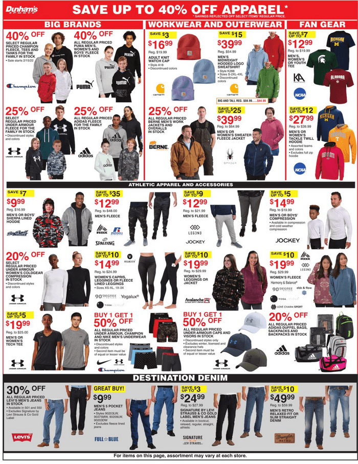 Dunham's Sports Weekly Ad Feb 11 Feb 16, 2023
