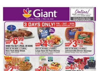 Giant Food Weekly Ad Feb 03 – Feb 09, 2023 (Valentine’s Day Promotion Included)