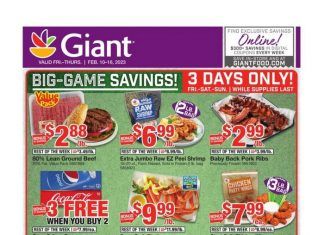 Giant Food Weekly Ad Feb 10 – Feb 16, 2023 (Valentine’s Day Promotion Included)