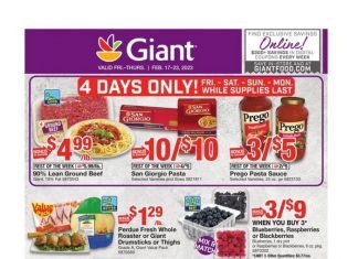 Giant Food Weekly Ad Feb 17 – Feb 23, 2023