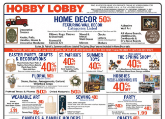 Hobby Lobby Weekly Ad Feb 19 – Feb 25, 2023