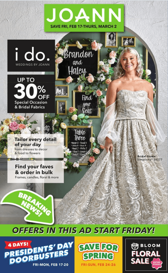 JoAnn Weekly Sale Ad Feb 17 Mar 02, 2023
