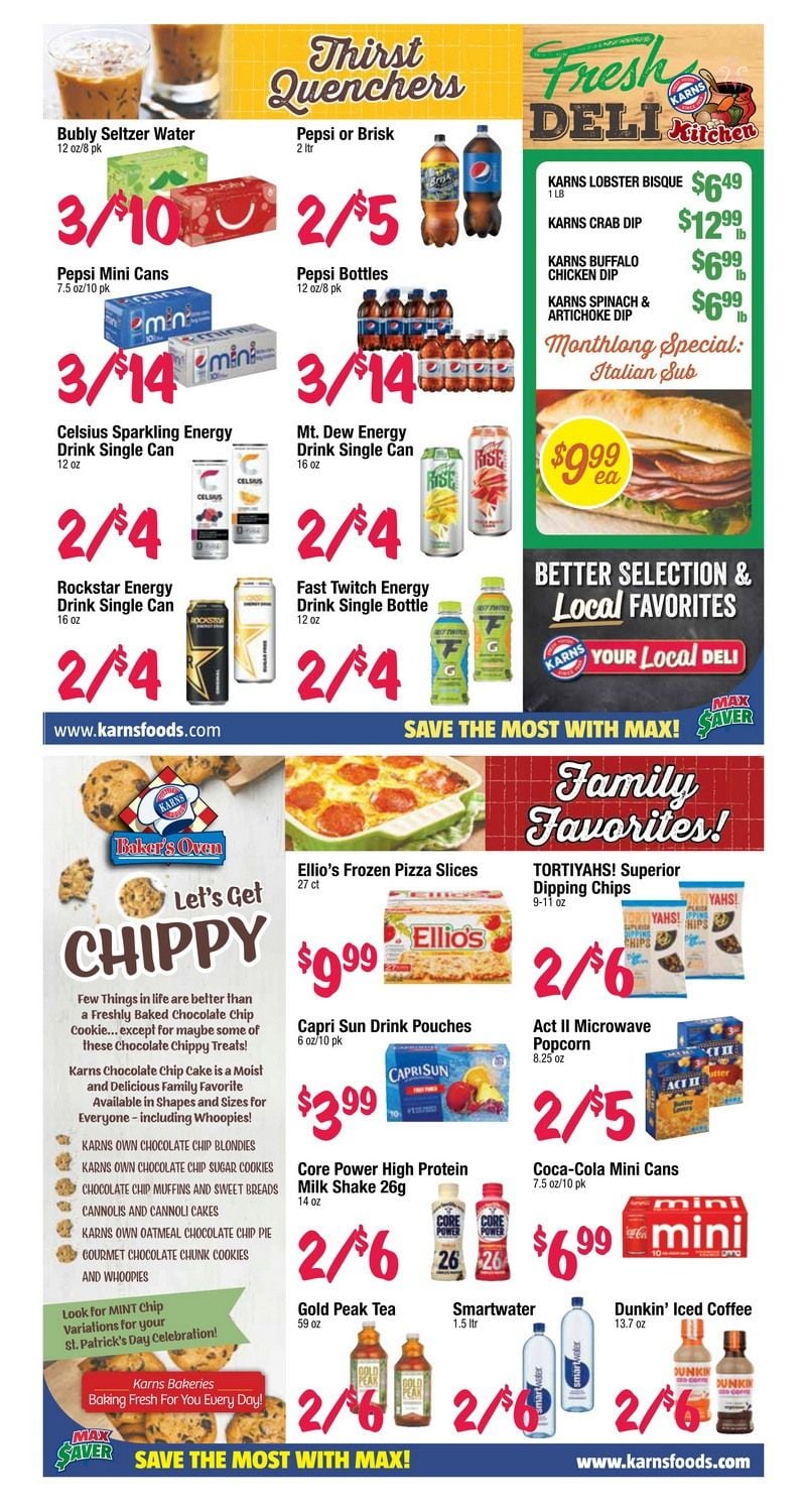 Karns Quality Foods Monthly Ad Feb 21 Mar 20, 2023