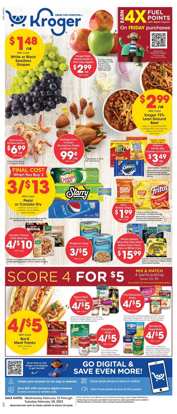 Kroger Weekly Ad Feb 22 Feb 28, 2023 (Easter Promotion Included)