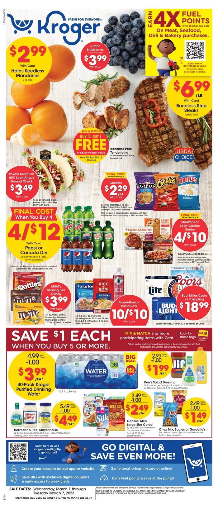 Kroger Weekly Ad Mar 01 Mar 07, 2023 (Easter Promotion Included)