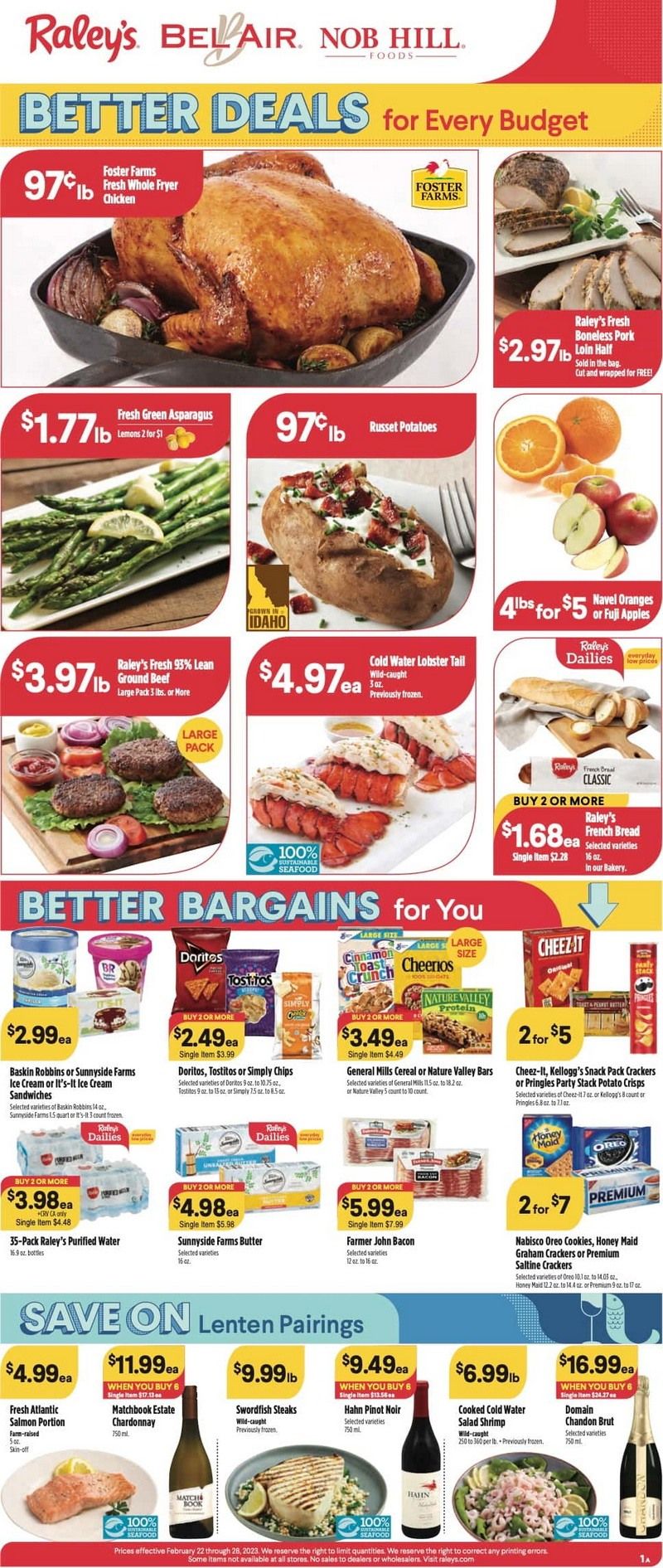 Raley's Supermarkets Weekly Ad Feb 22 Feb 28, 2023