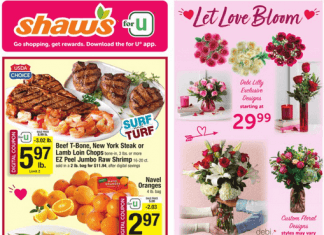 Shaw’s Weekly Ad Feb 10 – Feb 16, 2023 (Valentine’s Day Sale Included)