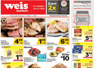 Weis Markets Monthly Ad Specials Feb 02 – Mar 01, 2023