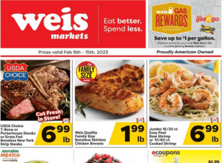Weis Markets Weekly Sale Feb 09 – Feb 15, 2023 (Valentine’s Day Promotion Included)