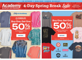 Academy Sports + Outdoors Four-Day Ad Mar 16 – Mar 19, 2023