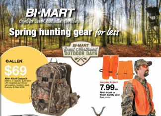 Bi-Mart Spring Hunting & Fishing Savings Guide Mar 28 – Apr 11, 2023
