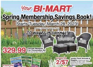 Bi-Mart Spring Membership Savings Book Mar 28 – Apr 11, 2023