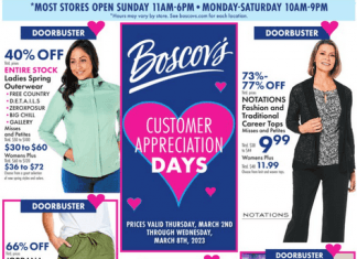 Boscov’s Customer Appreciation Ad Mar 02 – Mar 08, 2023