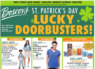 Boscov’s St. Patrick’s Day Ad Mar 16 – Mar 22, 2023