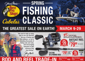 Cabela’s Spring Fishing Classic Ad Mar 09 – Mar 29, 2023