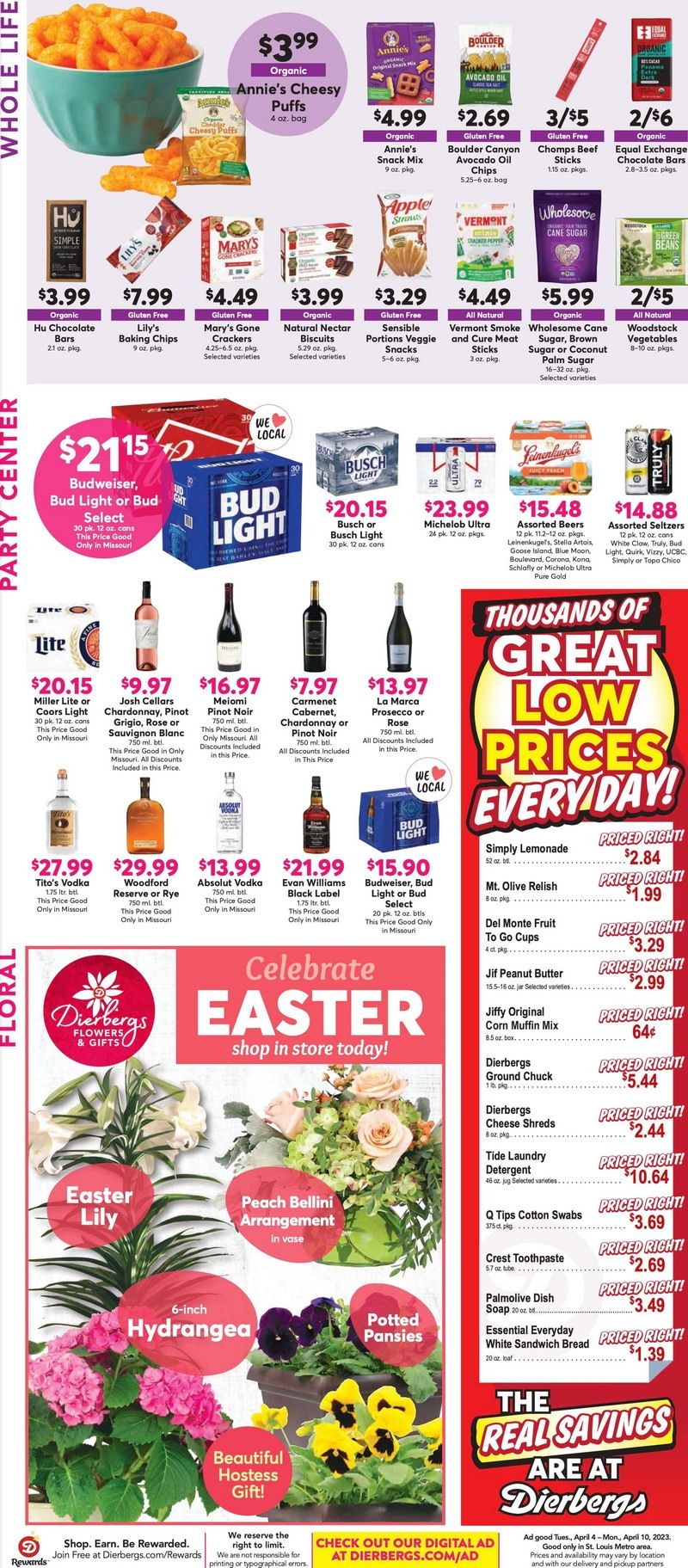 Dierbergs Markets Weekly Ad Apr 04 Apr 10, 2023 (Easter Promotion