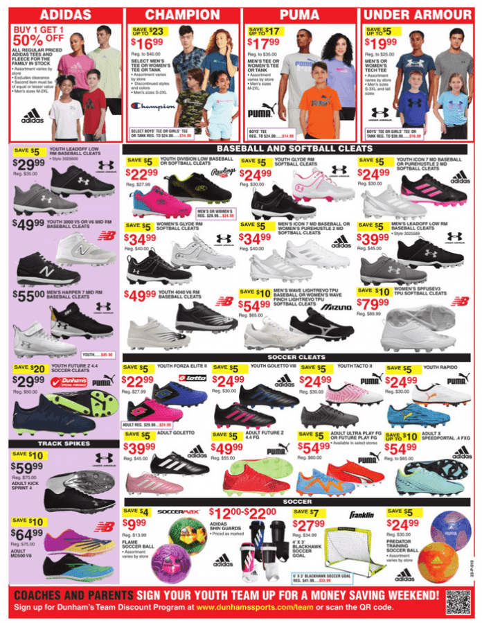 Dunham's Sports Weekly Ad Mar 18 Mar 23, 2023