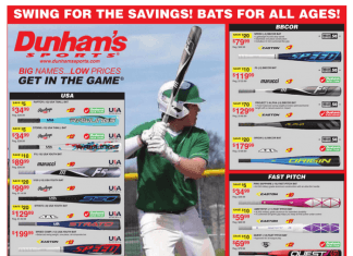 Dunham’s Sports Baseball Bats Ad Mar 18 – Mar 23, 2023