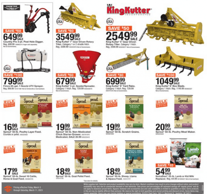 Fleet Farms Weekly Ad Mar 03 Mar 11, 2023
