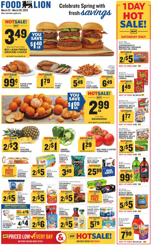 Food Lion Weekly Ad Mar 22 Mar 28, 2023