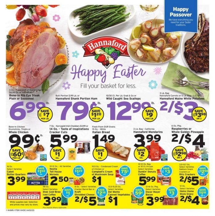 Hannaford Weekly Ad Apr 02 Apr 08, 2023 (Easter Promotion Included)