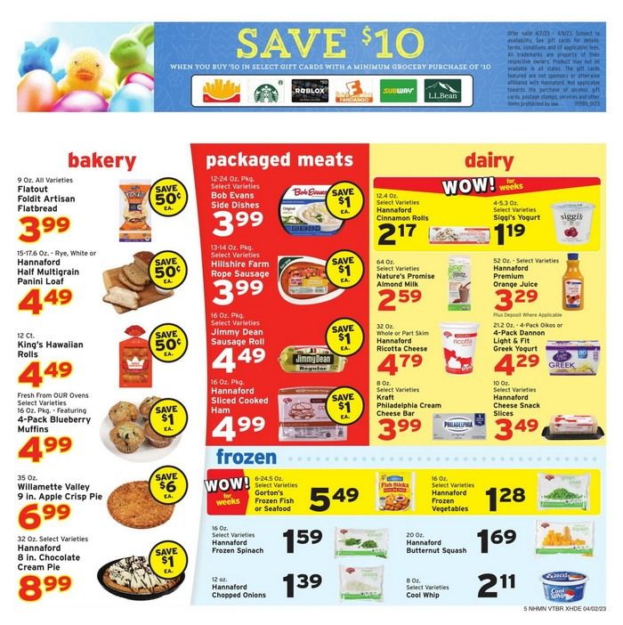 Hannaford Weekly Ad Apr 02 Apr 08, 2023 (Easter Promotion Included)