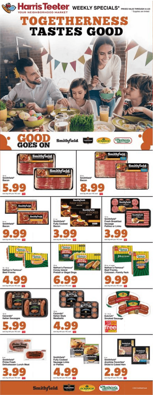 Harris Teeter Weekly Ad Mar 29 Apr 04, 2023 (Easter Promotion Included)