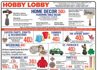 Hobby Lobby Weekly Ad Mar 12 – Mar 18, 2023