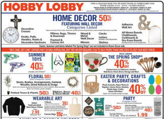 Hobby Lobby Weekly Ad Mar 19 – Mar 25, 2023