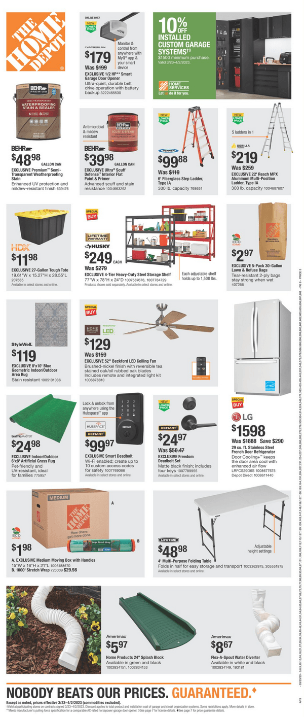 Home Depot Spring Kickoff Ad Mar 23 Apr 02, 2023