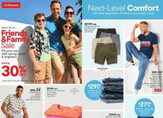 JCPenney Friends & Family Sale Mar 20 – Mar 26, 2023 (Easter Promotion Included)