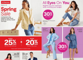 JCPenney Spring Sale Mar 06 – Mar 12, 2023 (Easter Promotion Included)